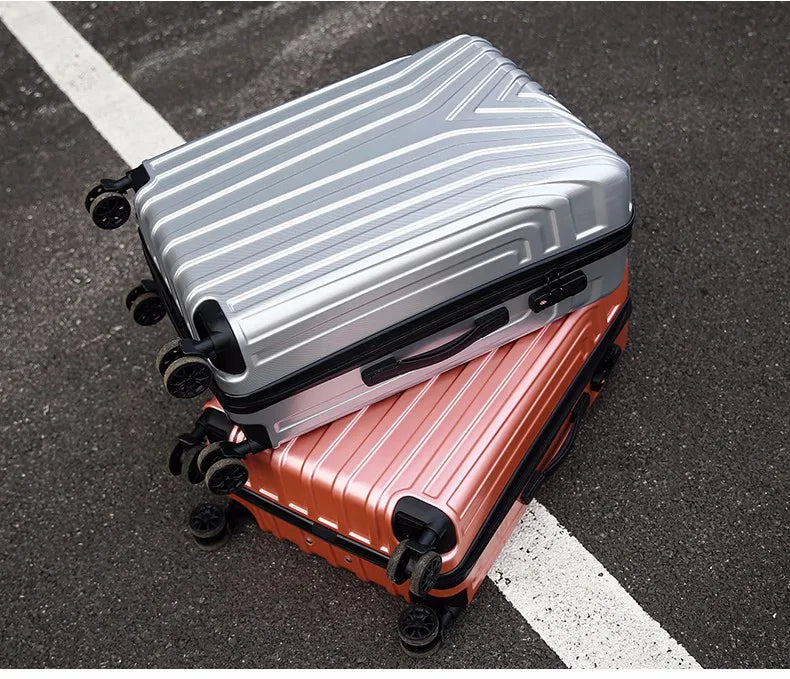 HKM-305299 Lightweight ABS/PC Merge Luggage with TSA Lock, Aluminium Frame and Silent Wheels