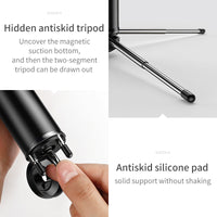 HKM-305619 Adjustable Bluetooth Selfie Stick Tripod for iPhone Models - Aluminum Alloy Construction
