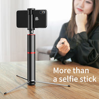HKM-305619 Adjustable Bluetooth Selfie Stick Tripod for iPhone Models - Aluminum Alloy Construction