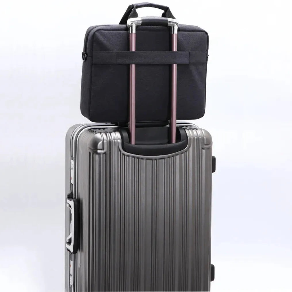 HKM-305619 Multifunctional Laptop Briefcase for Men and Women - Eco-Friendly Shoulder Bag Suitable for College and Travel