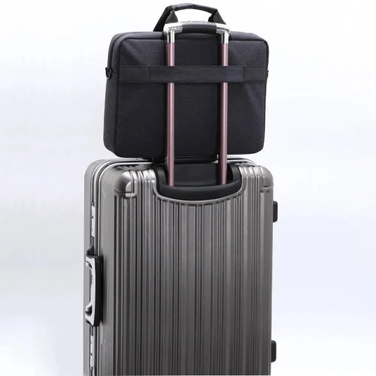 HKM-305619 Multifunctional Laptop Briefcase for Men and Women - Eco-Friendly Shoulder Bag Suitable for College and Travel