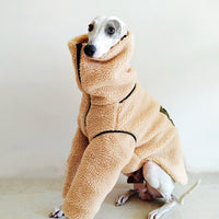 HKM-3056573 Super Thick Lamb Fleece Coat for Greyhounds and Whippets - Casual Two-Wear Design