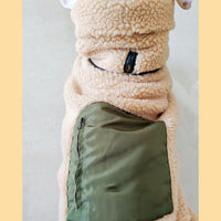 HKM-3056573 Super Thick Lamb Fleece Coat for Greyhounds and Whippets - Casual Two-Wear Design