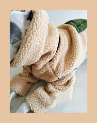 HKM-3056573 Super Thick Lamb Fleece Coat for Greyhounds and Whippets - Casual Two-Wear Design