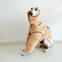HKM-3056573 Super Thick Lamb Fleece Coat for Greyhounds and Whippets - Casual Two-Wear Design