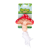 HKM-3056829 Cat Plush Chew Toy - Mint Scented with Insect, Mushroom, and Flower Designs