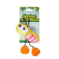 HKM-3056829 Cat Plush Chew Toy - Mint Scented with Insect, Mushroom, and Flower Designs