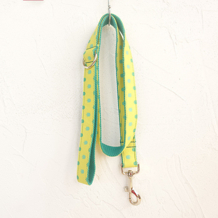 HKM-3057981 Adjustable Dog Collar and Leash Set with Cute Paw Pattern for Small to Large Dogs - Dragon Claw Design