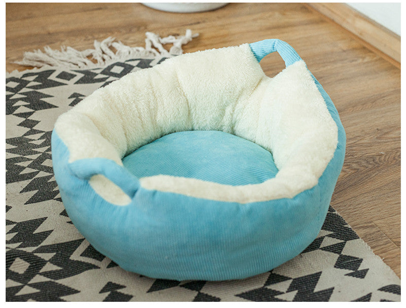 HKM-3058237 Soft Suede Cat Sleeping Pad for Small and Medium Pets, Cozy Velvet with PP Cotton Filling, Two Sizes Available