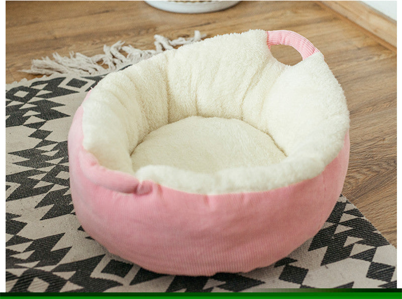 HKM-3058237 Soft Suede Cat Sleeping Pad for Small and Medium Pets, Cozy Velvet with PP Cotton Filling, Two Sizes Available
