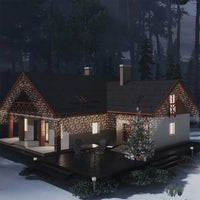 HKM-305875 LED Icicle Light Curtain 10m with 400 LEDs - 8 Lighting Effects, USB Powered, Indoor/Outdoor Use, Multi-Color Options