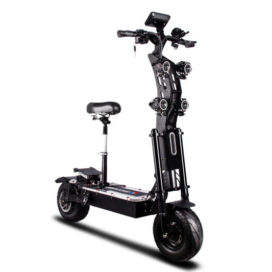 HKM-305939 8000W Off-Road Electric Scooter, Dual Motors, Full Suspension, Waterproof, Foldable, 13-Inch Tires, 100-110km Range