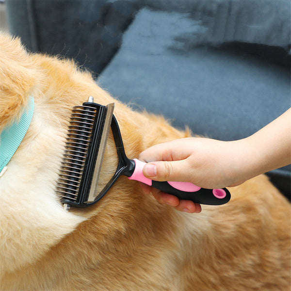 HKM-3059773 Dual Purpose Pet Combs for Removing Loose Hair and Dead Knots in Dogs and Cats