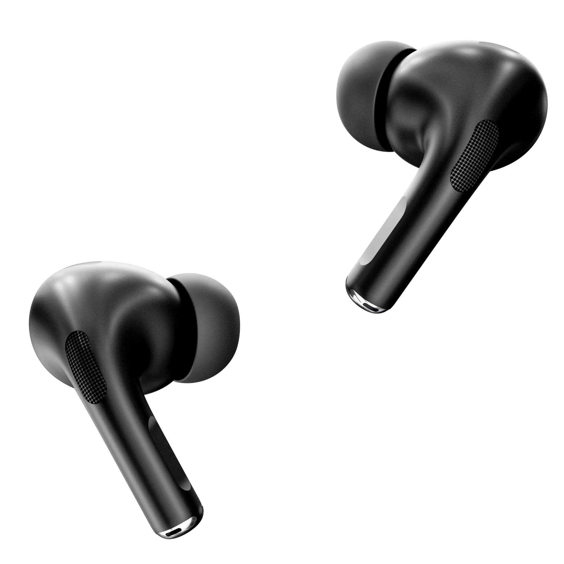 HKM-306067 Smart Touch Screen Wireless Earbuds with Active Noise Cancellation and Environmental Noise Cancellation – Bluetooth 5.4, Low Latency, Black/White