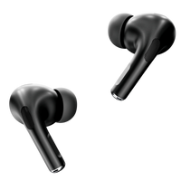 HKM-306067 Smart Touch Screen Wireless Earbuds with Active Noise Cancellation and Environmental Noise Cancellation – Bluetooth 5.4, Low Latency, Black/White