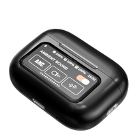 HKM-306067 Smart Touch Screen Wireless Earbuds with Active Noise Cancellation and Environmental Noise Cancellation – Bluetooth 5.4, Low Latency, Black/White