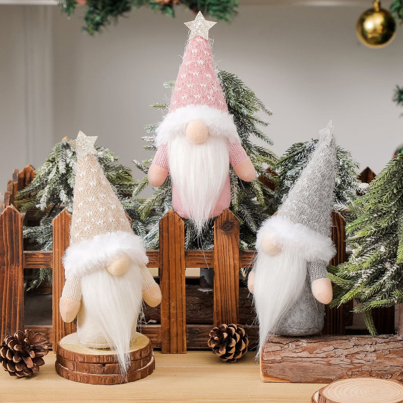 HKM-306195 Knitted Star-shaped Faceless Baby Doll Decoration for Christmas Gifts