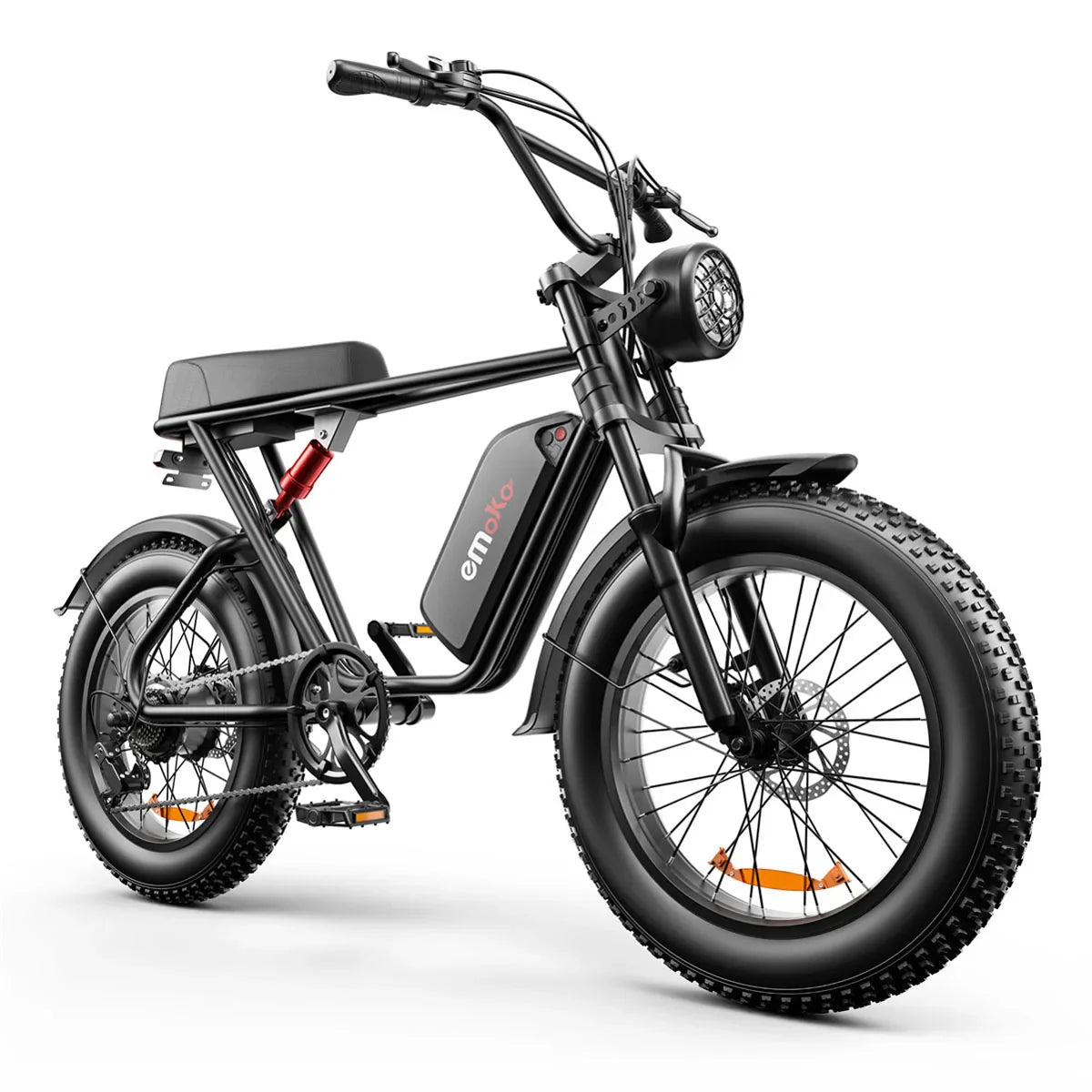 HKM-306387 Emoko Electric Hybrid Bike 20 Inch Fat Tire Adult 48V 750W Motor Rear Hub Disc Brake