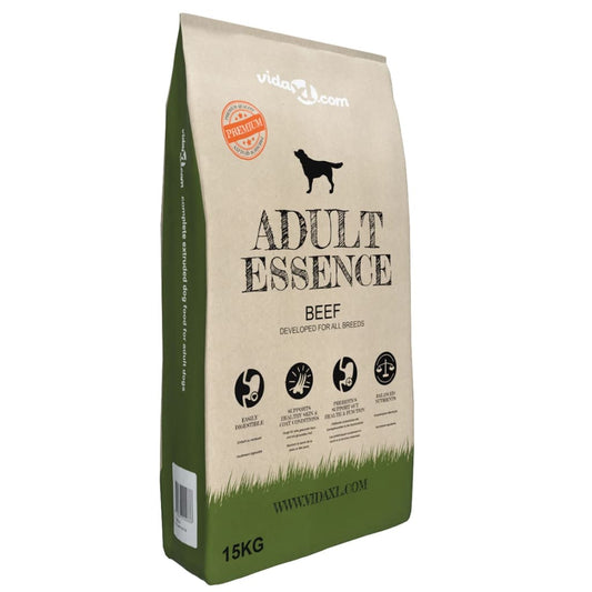 HKM-3064125 Adult Essence Beef Dry Dog Food for Optimal Digestive Health and Healthy Skin ¨C 15 kg
