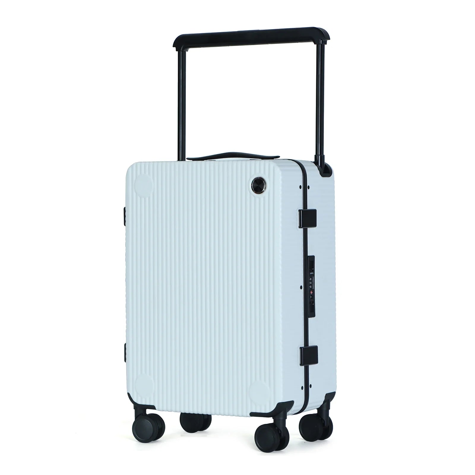 HKM-306451 Personalised Aluminium Trolley Travel Suitcase with Wide Frame