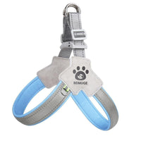 HKM-3065405 Adjustable Pet Harness with Leash Set - Comfortable No-Pull Design for Dogs and Cats, Reflective for Night Safety, Available in Multiple Sizes