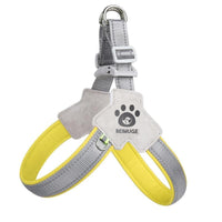 HKM-3065405 Adjustable Pet Harness with Leash Set - Comfortable No-Pull Design for Dogs and Cats, Reflective for Night Safety, Available in Multiple Sizes
