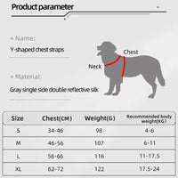 HKM-3065405 Adjustable Pet Harness with Leash Set - Comfortable No-Pull Design for Dogs and Cats, Reflective for Night Safety, Available in Multiple Sizes
