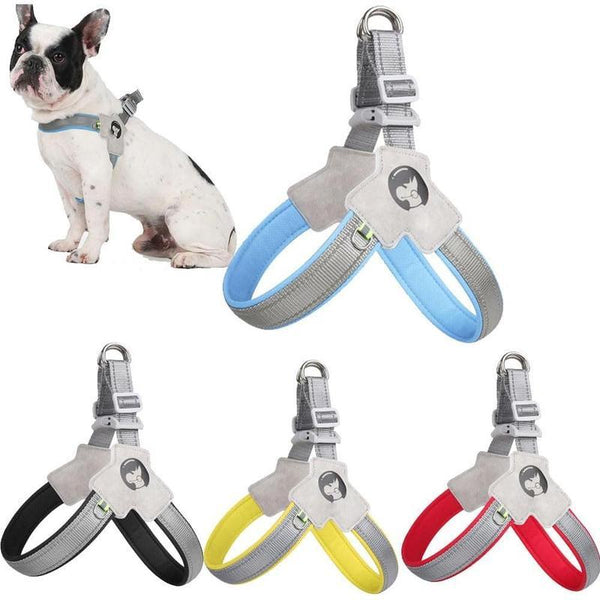 HKM-3065405 Adjustable Pet Harness with Leash Set - Comfortable No-Pull Design for Dogs and Cats, Reflective for Night Safety, Available in Multiple Sizes