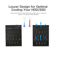 HKM-306579 Portable External Hard Drive Enclosure for Desktop Use