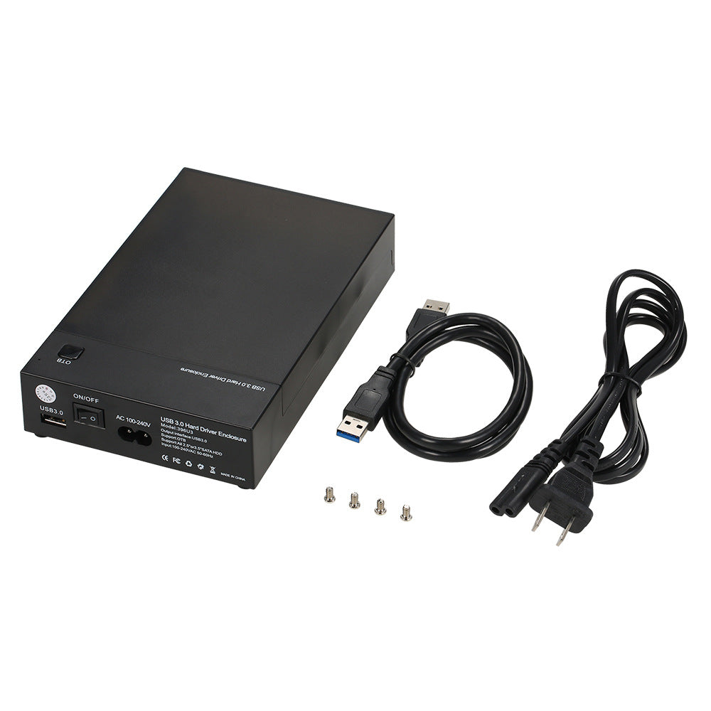 HKM-306579 Portable External Hard Drive Enclosure for Desktop Use