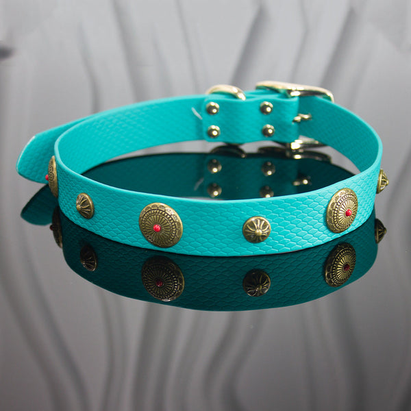 HKM-3065917 Washable Encapsulization Webbing Dog Collar - Available in Multiple Colors and Sizes