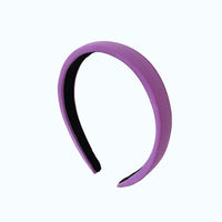 HKM-306643 Korean Style Pure Color Sponge Hair Band with Pearl Headband Options