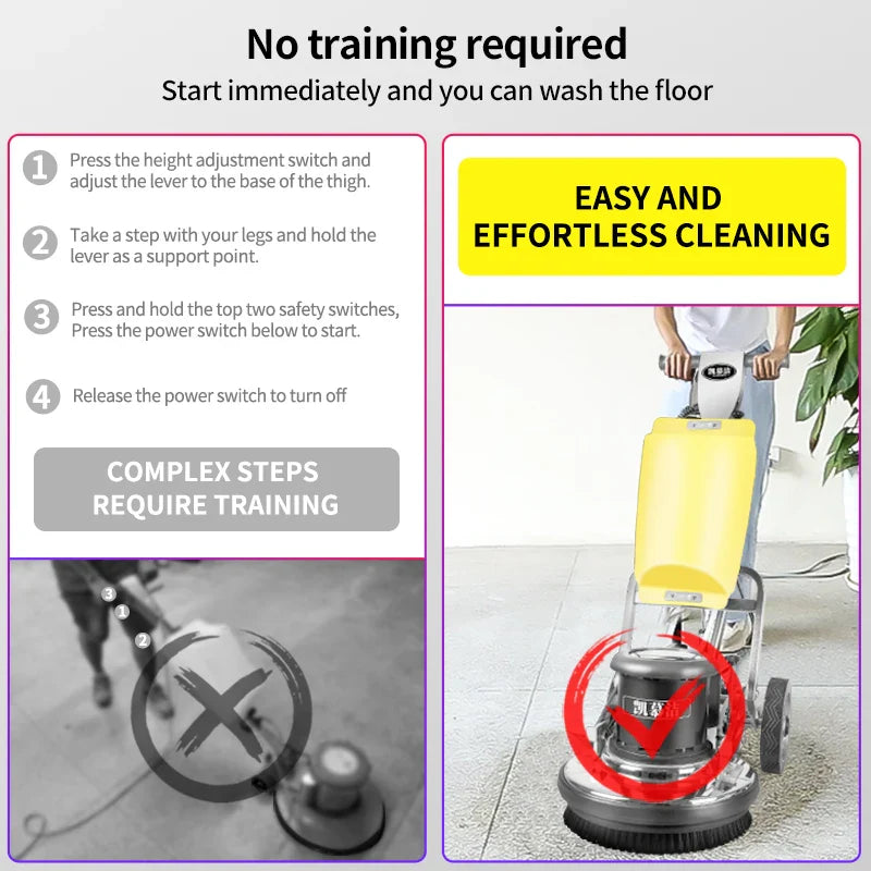 HKM-306643 Multifunctional Electric Carpet and Floor Cleaning Machine for Marble Polishing