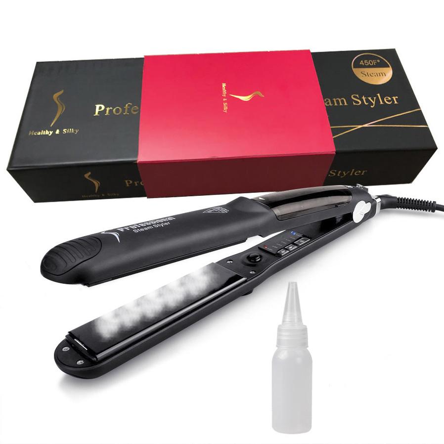 HKM-306707 16-20mm Tourmaline Ceramic Hair Straightener for Dry Hair with Adjustable Temperature Control