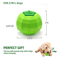 HKM-3067197 Durable Beef Flavor Squeaky Chew Toy for Medium to Large Dogs - Non-Toxic Rubber, Interactive Fetch Ball