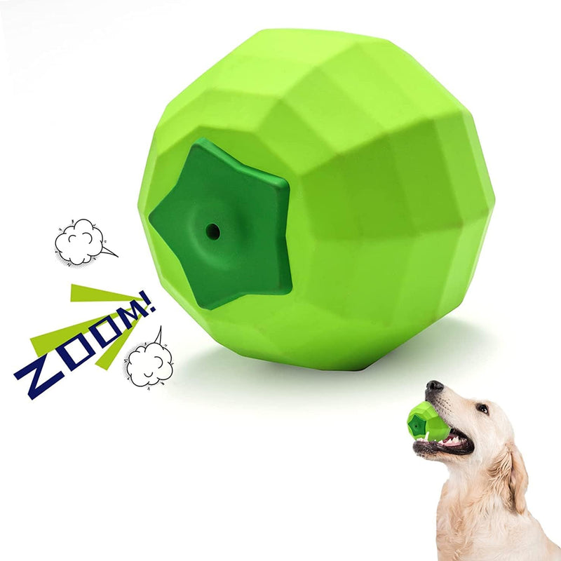 HKM-3067197 Durable Beef Flavor Squeaky Chew Toy for Medium to Large Dogs - Non-Toxic Rubber, Interactive Fetch Ball