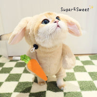 HKM-3068093 Radish Rabbit Costume with Carrot Props for Cats and Dogs