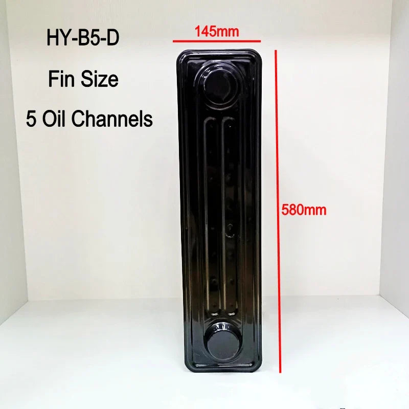 HKM-306835 7-13 Fins Oil-Filled Electric Heater with LCD Display and Remote Control – 1500/2500W Adjustable Thermostat, Overheat & Tip-Over Protection
