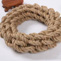 HKM-3069501 Durable Hemp Rope Ring Dog Leash for Active Pets
