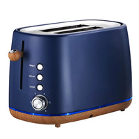 HKM-306963 Stainless Steel 2 Slice Electric Bread Toaster with Smart Features
