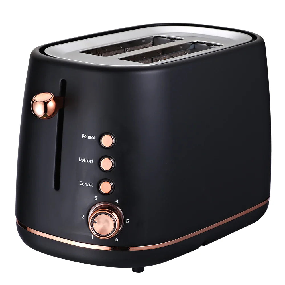 HKM-306963 Stainless Steel 2 Slice Electric Bread Toaster with Smart Features