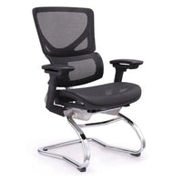 HKM-307155 Breathable Mesh Reception Chair for Waiting Rooms and Offices, Ergonomic Design, Stable Seating