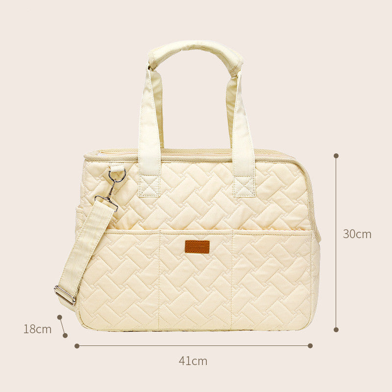 HKM-3071933 High-Capacity Portable Pets Handbag for Dogs and Cats – Soft Canvas with Ventilation