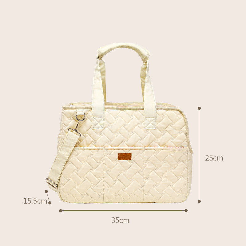 HKM-3071933 High-Capacity Portable Pets Handbag for Dogs and Cats – Soft Canvas with Ventilation