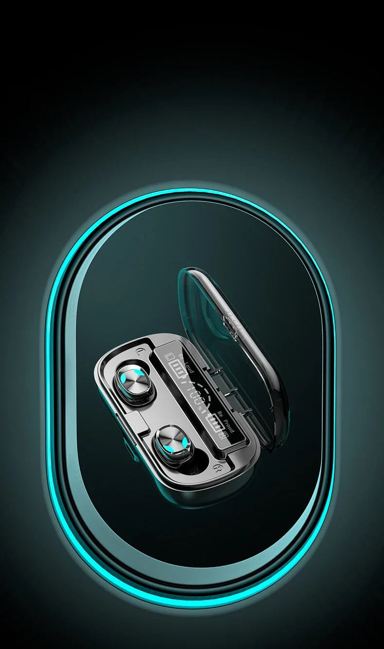 HKM-307219 Wireless Waterproof Earbuds with LED Display - Professional Customization X8 Headphones