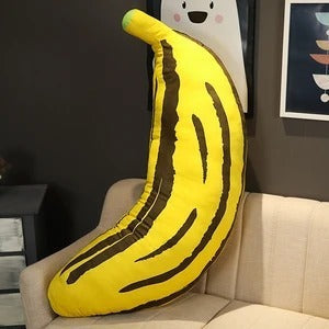 HKM-307347 Crystal Super Soft Banana Plush Pillow Toy