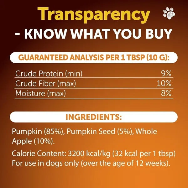 HKM-3075517 Pumpkin Powder for Dogs - Digestive Support Supplement for Healthy Stool and Skin - 16 OZ