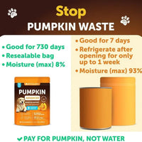 HKM-3075517 Pumpkin Powder for Dogs - Digestive Support Supplement for Healthy Stool and Skin - 16 OZ