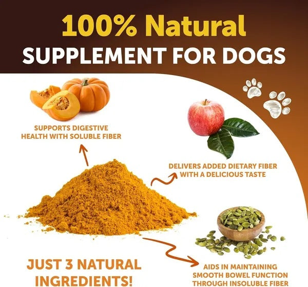 HKM-3075517 Pumpkin Powder for Dogs - Digestive Support Supplement for Healthy Stool and Skin - 16 OZ