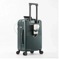 HKM-307603 Durable Water-Resistant Red Suitcase Trolley for Travel